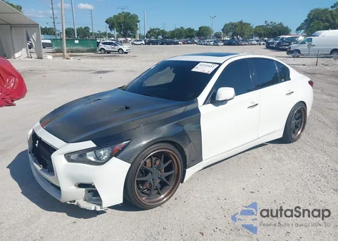 2014 Infiniti Q50 Premium from USA, damaged, VIN JN1BV7AR9EM699521